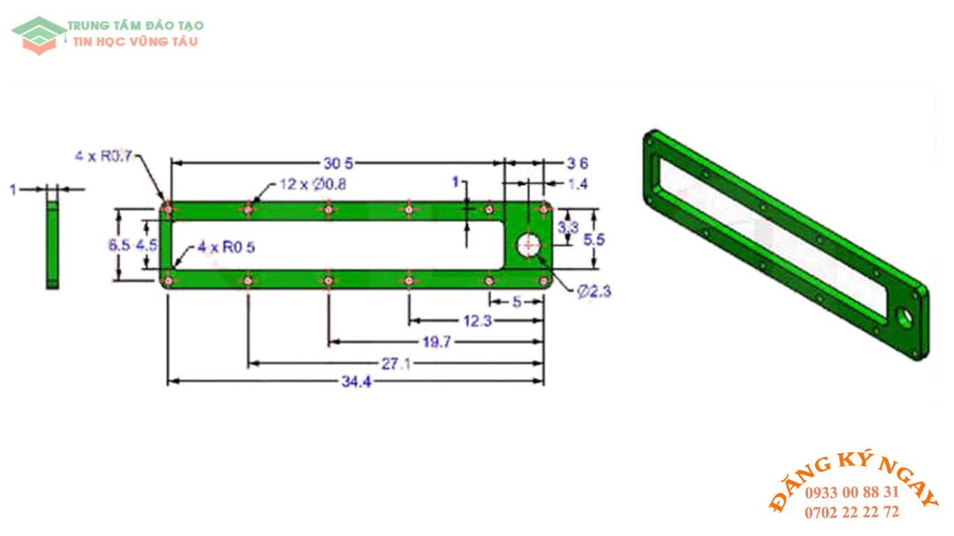 Đề thi autocad 3d tin học vũng tàu 21