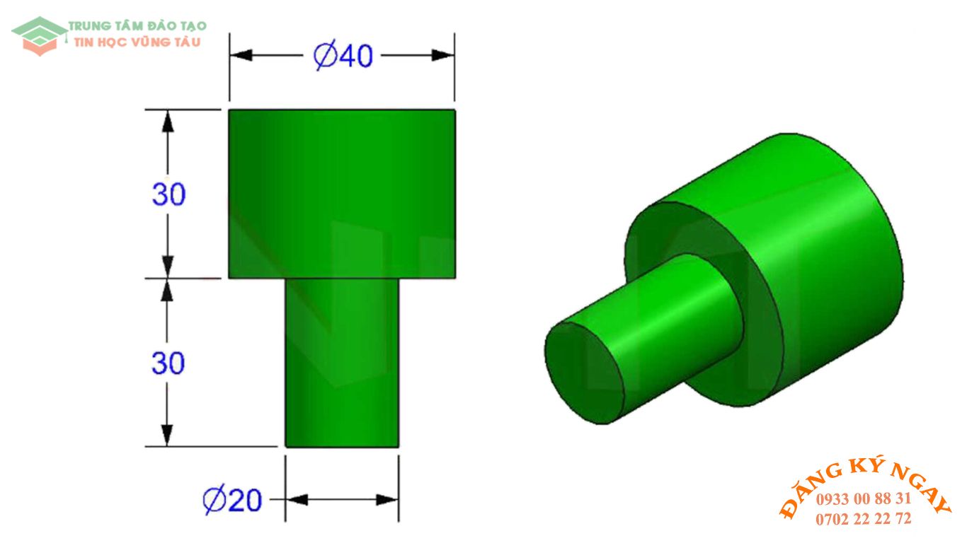 Đề thi autocad 3d tin học vũng tàu 4